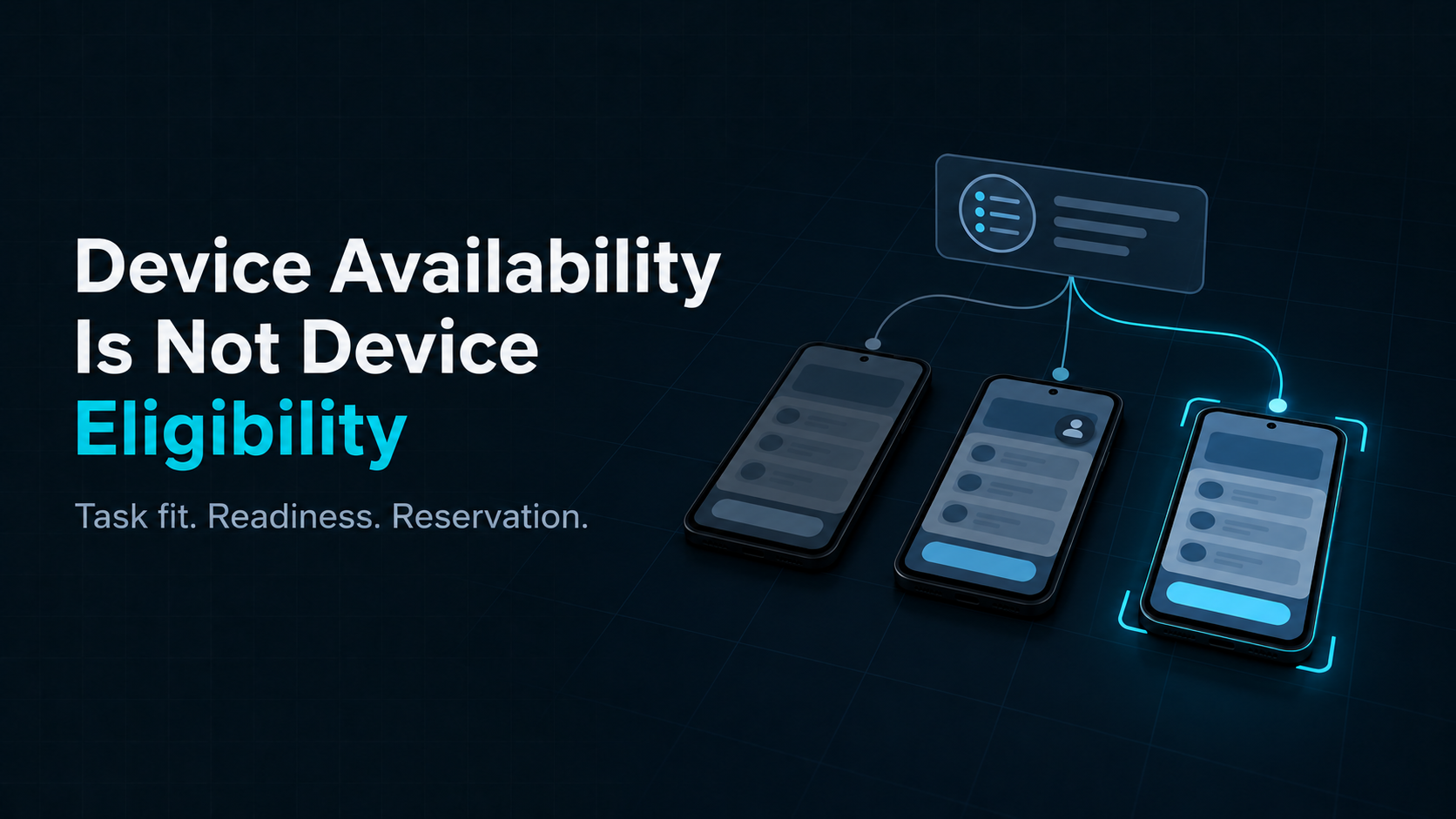 Device Availability Is Not Device Eligibility