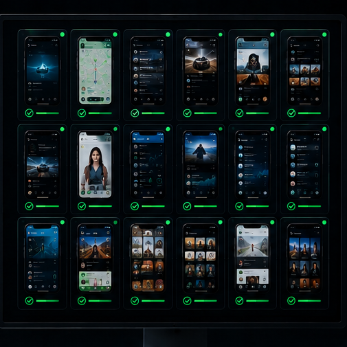 Mobile app testing environment